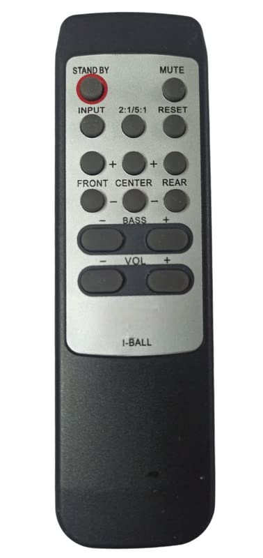 EHOP Compatible Remote Control For Iball 5.1 Home Theater System (Old Remote Must Be Exact Same)Black