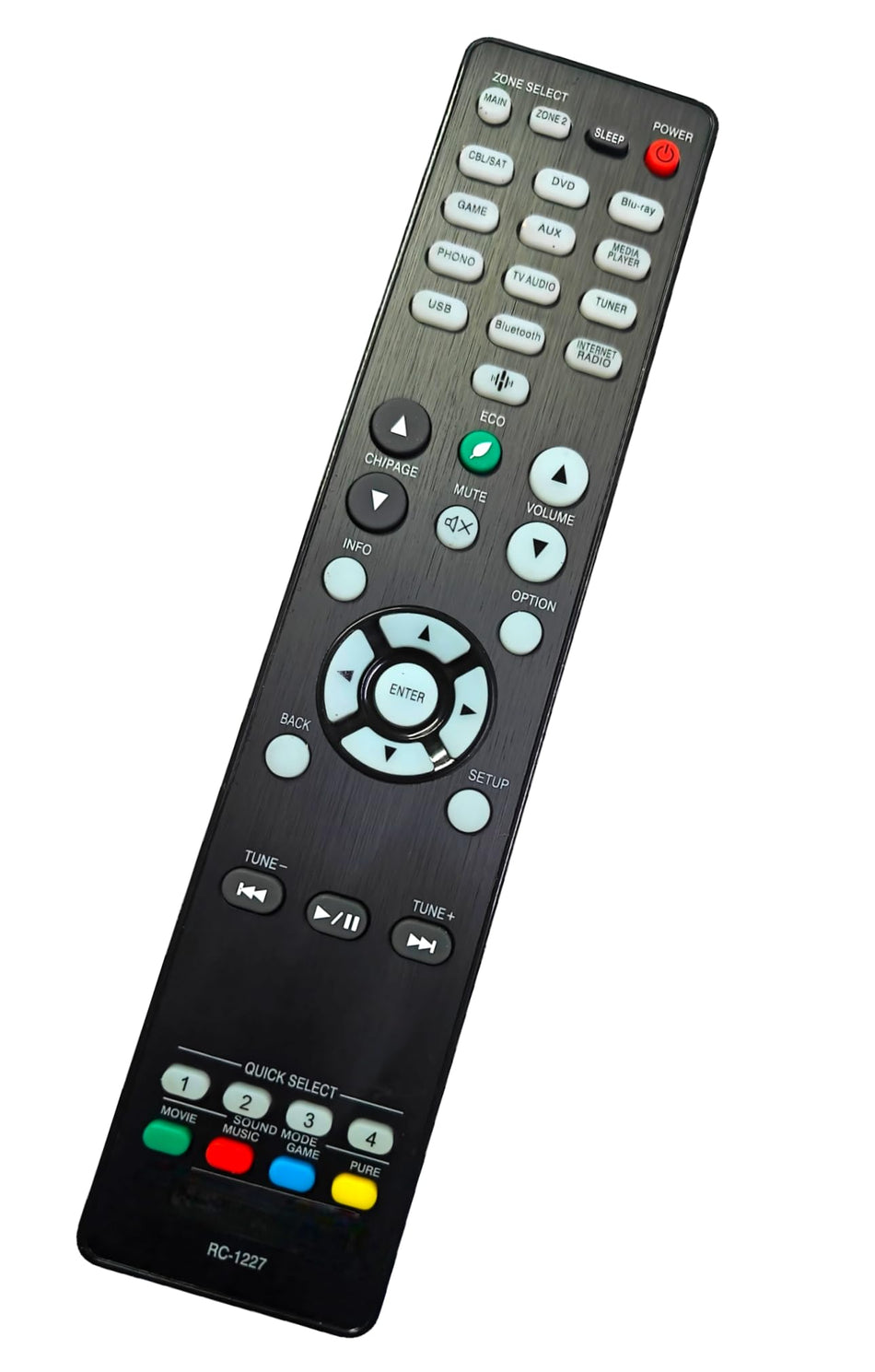 Ehop RC-1227 Compatible Remote Control for Denon AV Receiver RC-1228 Sub RC-1227 RC-1217 RC-1218 RC-1192 AVR-X3600H AVR-X2600H AVR-S950H AVR-X3500H AVR-S940H AVR-X2500H