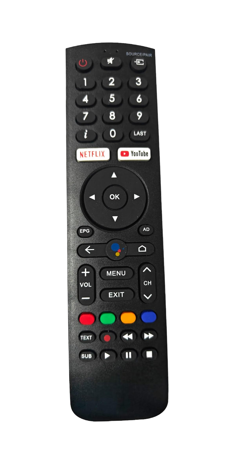 EHOP Compatible Remote Control for Impex Smart Android tv Remote (Remote Without Voice Search)(Old Remote Must be Exactly Same for it to Work)