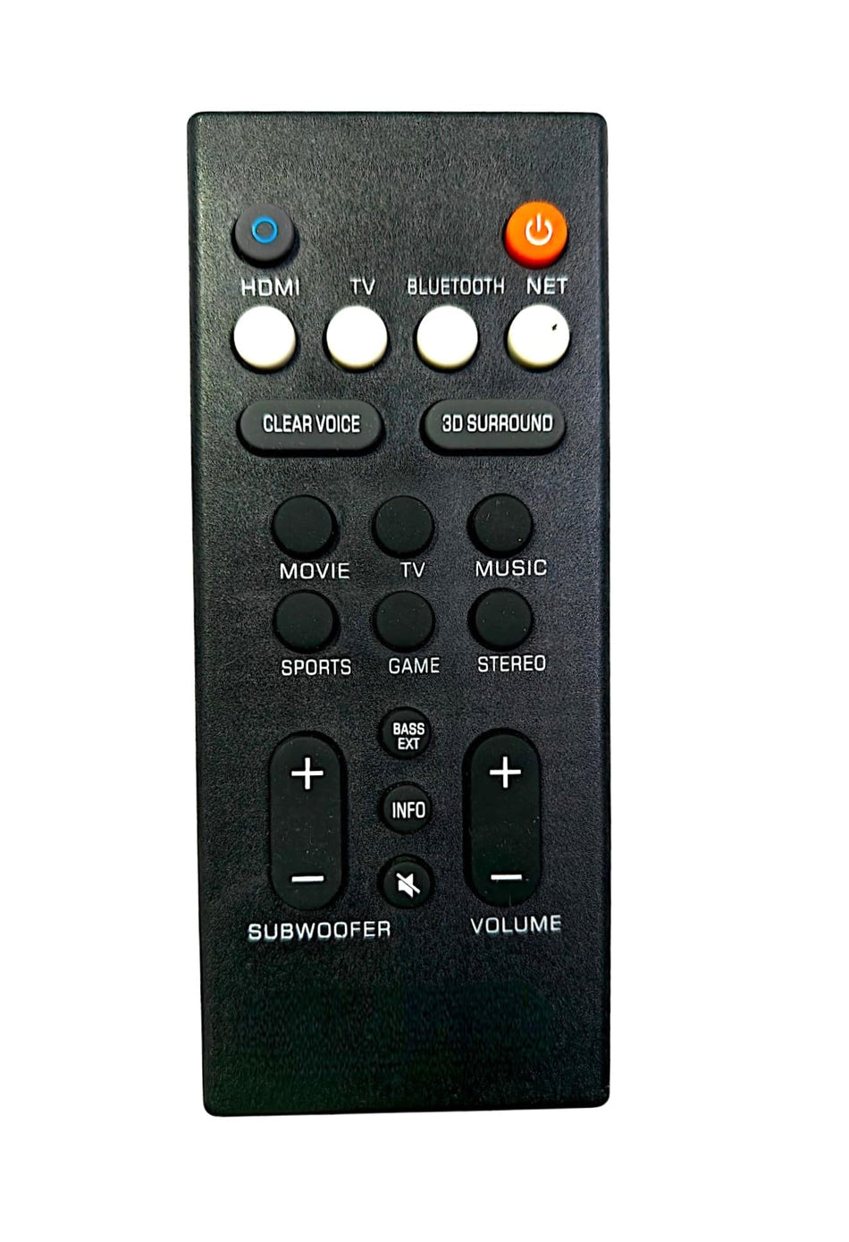 Ehop Compatible Remote Control for Yamaha Soundbar YAS1080 for YAS 209BL for ATS 1080 YAS-CU209 NS-WSW44