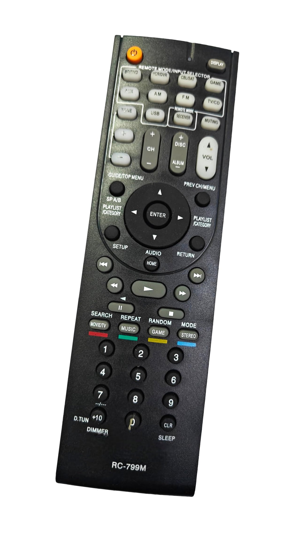 Ehop RC-799M Compatible Remote Control for Onkyo AV Receiver HT-R391, HT-R590, HT-R591, HT-RC330, HT-RC430, HT-S5400, HT-S5500, TX-SR309, TX-SR313