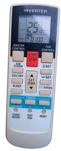 Ehop AR-RY12 Compatible Remote Control for O General ac with Coil Dry and Air Clean Function AC-107(Your Old Remote Must be Exactly Same for it to Work)