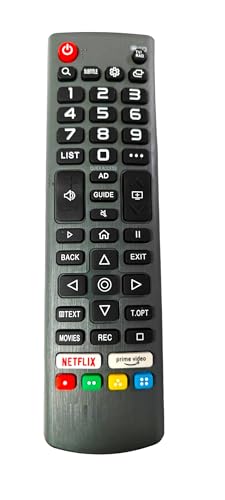 Ehop Compatible Remote Control for Reconnect Smart tv with Netflix & Prime Video Function