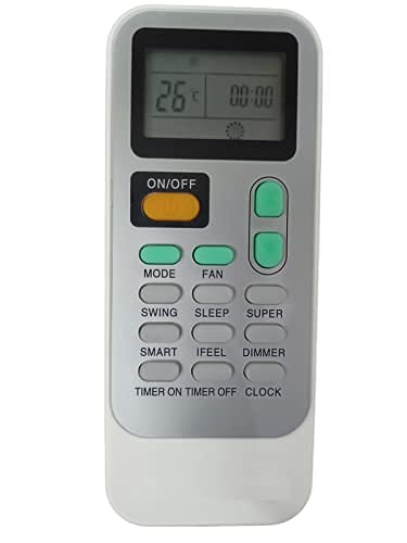 EHOP VE133 Compatible Remote Control for Whirpool Air Conditioner with Clock Function