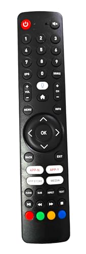 Ehop Compatible Remote Control for Clarion ECO Smart VR TV (Without Voice Control)