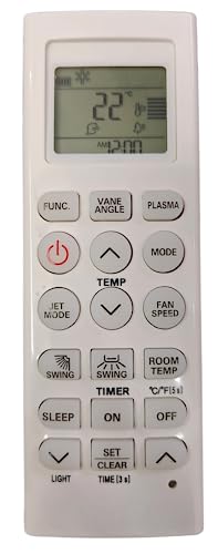 Ehop AC-36L Compatible Remote Control for LG AC with Plasma Function