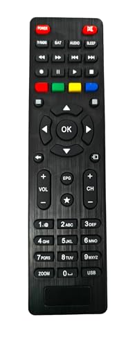 Ehop Remote Control for HD-Free to AIR Set TOP Box with Dual USB Port and WiFi (MPEG 4) SETELITE Receiver(Old Remote Must be Same for it to Work)