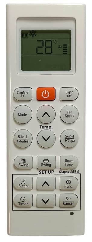 Ehop AC-36J Compatible Remote Control for LG Split Ac with H'Capa Button