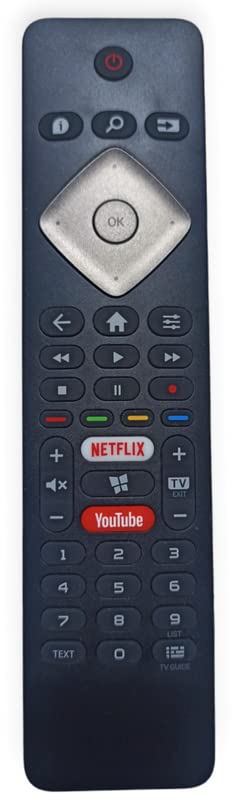 Ehop Compatible Remote Control for Philips Smart Tv 6600 7600 Series with YouTube Netflix Function