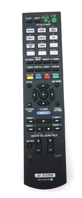 Ehop RM-AAU116 Compatible Remote Control for Sony AV System RM-AAU104 RM-AAU113 STR-DH520