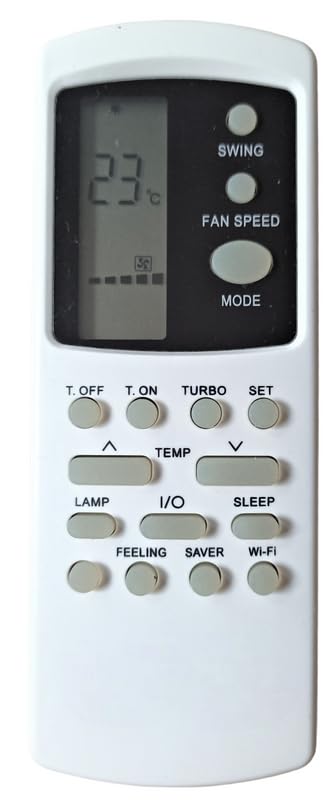 Ehop AC-31B Compatible Remote Control for Voltas AC with Turbo,Lamp and WiFi Function