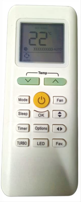 Ehop Compatible Remote Control for Media AC with Turbo Function Ve-205A (Please Match Image with Your Old Remote befor Placing Order)