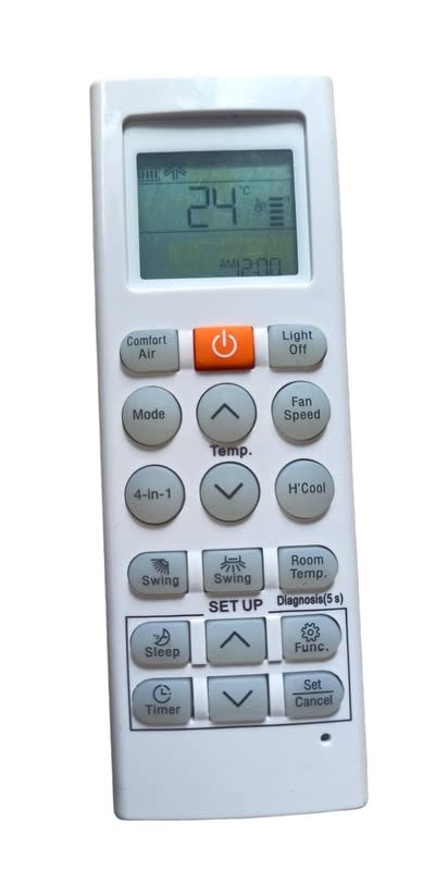 Ehop AC-36K Compatible Remote for LG AC with H'Cool Function