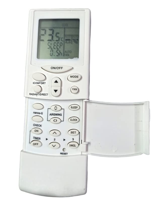 Ehop Compatible Remote Control for Panasonic AC VE249 (Please Match Image with Your Old Remote Before Placing Order)