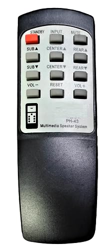 Ehop Compatible Remote for Philips Home Theatre System PH-29 HT-43 SP-080 FM 5.1 DSP3300 5.1 DSP 2500, Black