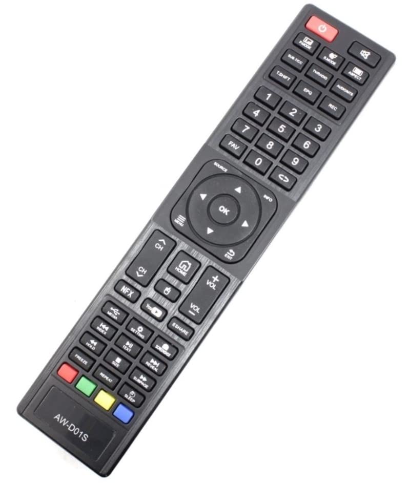 Ehop AW-D01S Compatible Remote Control for AIWA Smart TV (Please Match Image with Your Old Remote Before Placing Order)