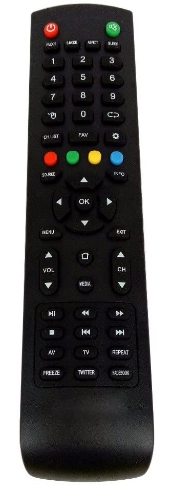 Ehop Compatible Remote Control for Lloyd LED LCD TV with Twitter and Facebook Buttons(Please Match Your Old Remote with Given Image,Old Remote Must be Same)